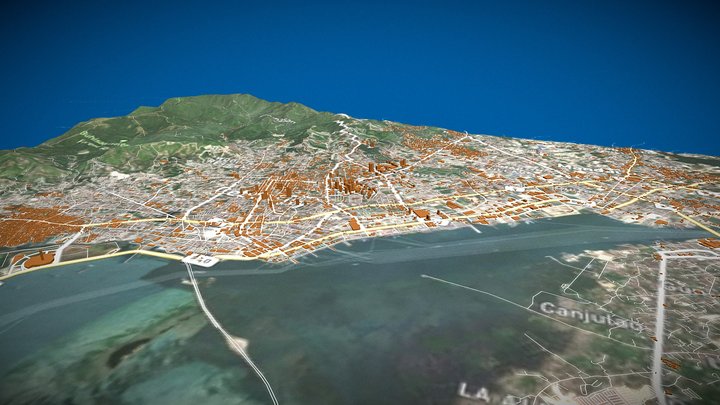 LapuLapu City, Cebu metro 3d 3D Model