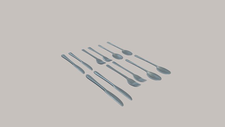 Cutlery 3D Model