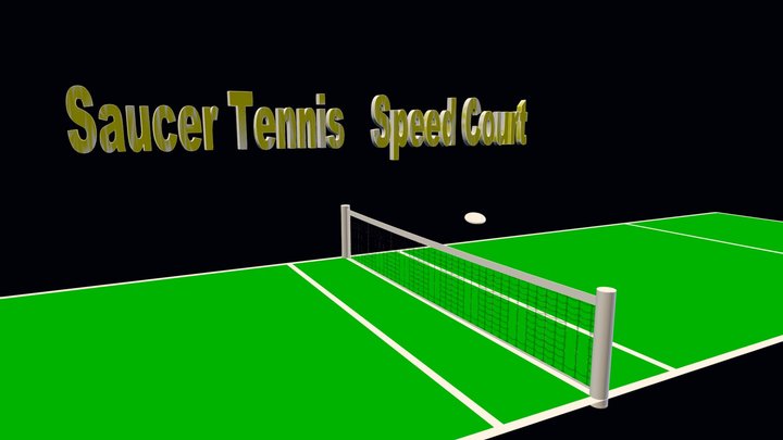 Saucer Tennis Speed Court 3D Model