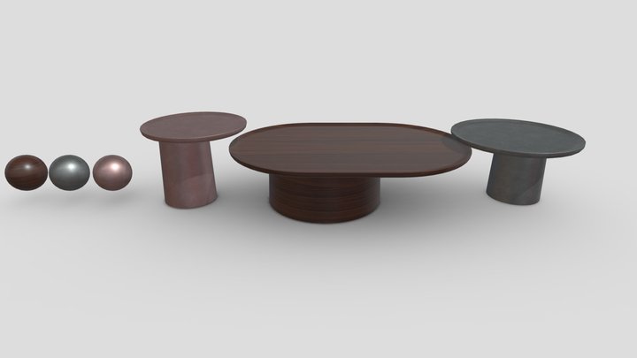 Louisa coffee table by Molteni & C 3D Model