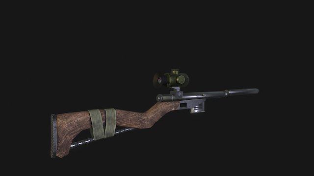 sniper rifle 3D Model
