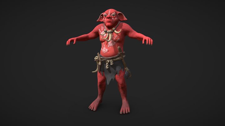 Pig goblin 3D Model