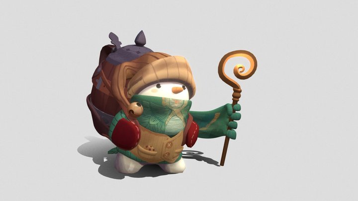 Delivery Snowman 3D Model