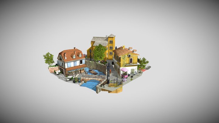 1DAE07 Niels Tombeur City Scene 3D Model