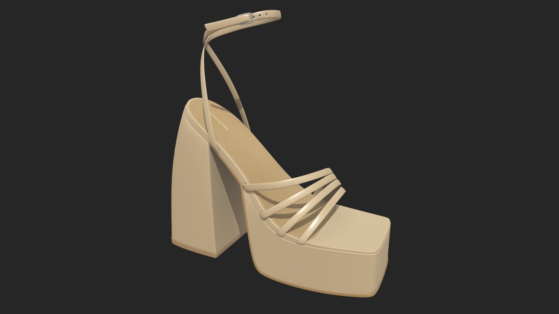 Leather heels prettylittlething - Buy Royalty Free 3D model by ...