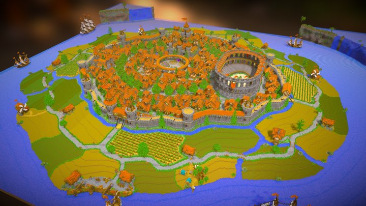 Hub - Larinor Kingdom - 1000x1000 3D Model