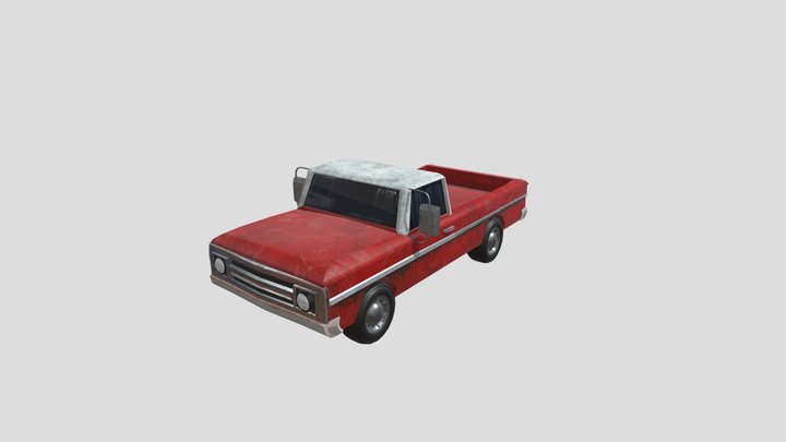 70s Pickup truck 3D Model