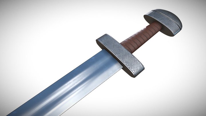 Viking Sword - Petersen Type E 3D Model