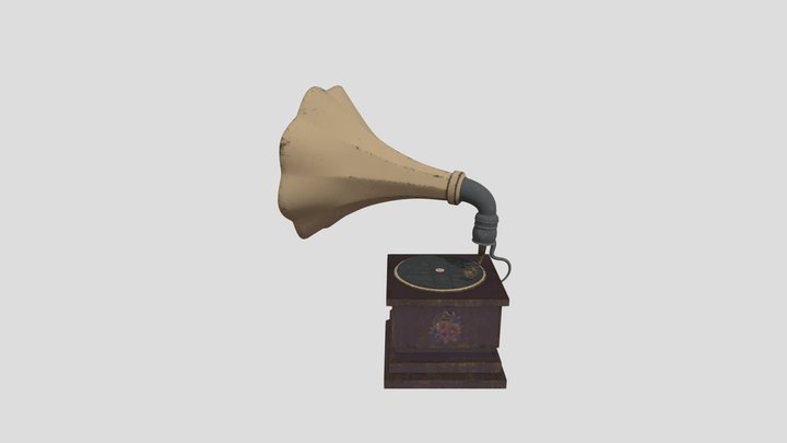 grammofon 3D Model