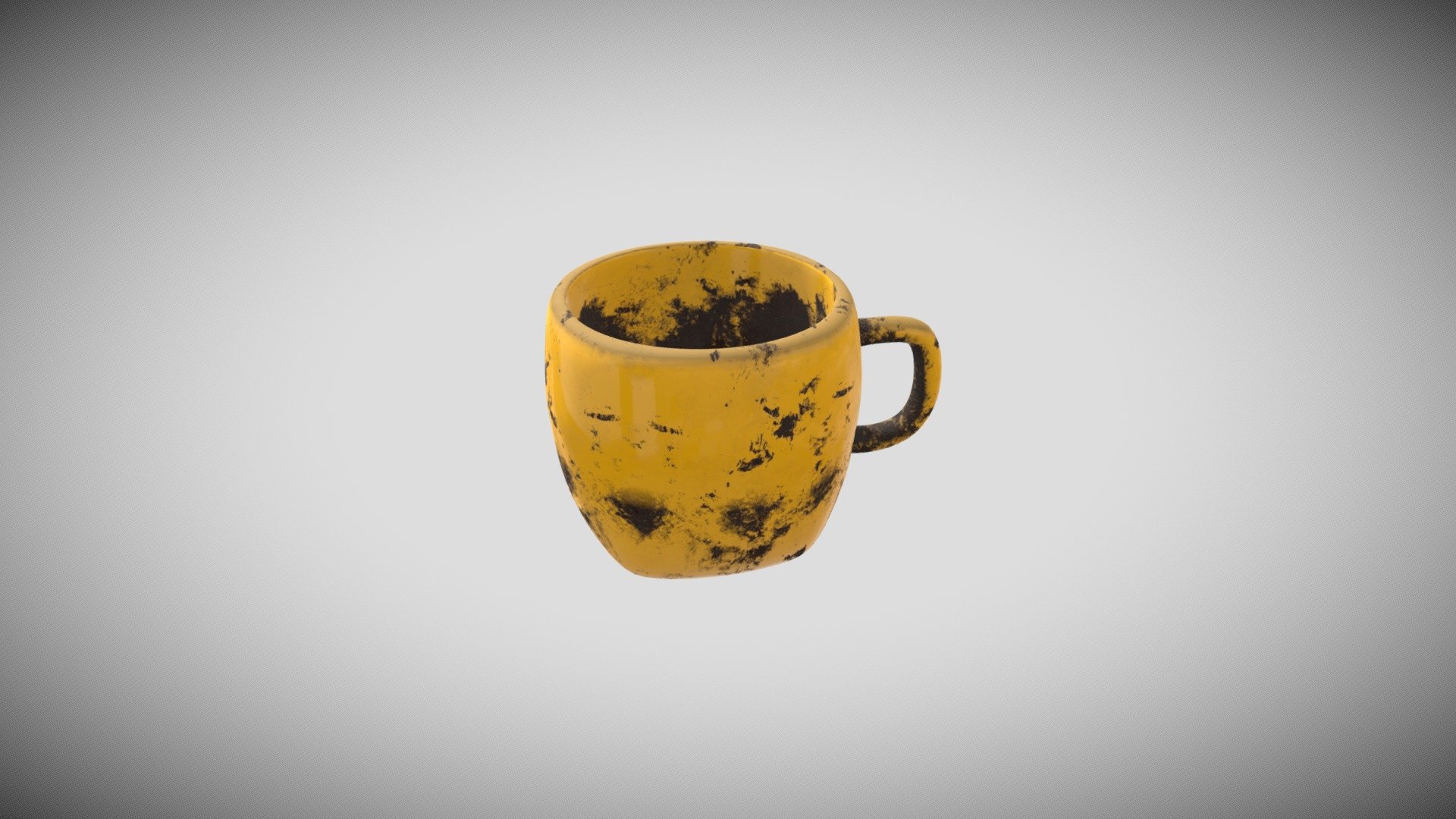Worn metallic cup