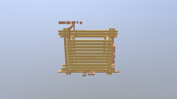Table de scouts carrée, Version 1 [Mesures] 3D Model