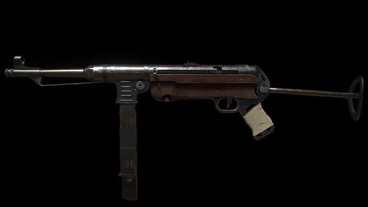 Rugged MP40 3D Model