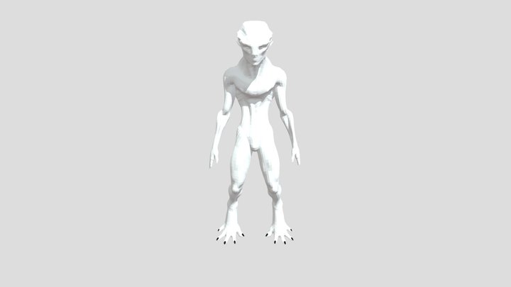 Realistic Alien Character Rigged - Zoldur 3D Model