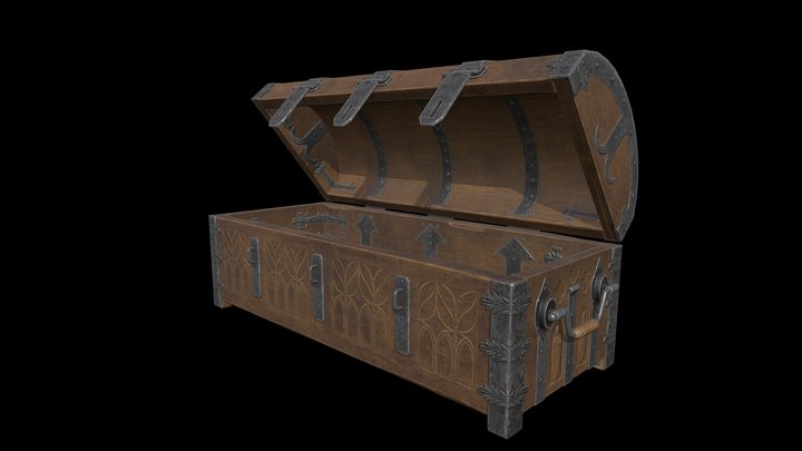 [UE4] Medieval Chest 3D Model