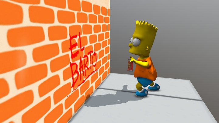Bart Simpson 3D Model