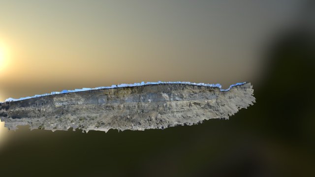 Malla simple txt afloramiento Fm Santa Cruz 3D Model