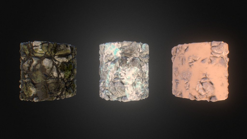 PBR Rock (Moss, Sand and Snow)