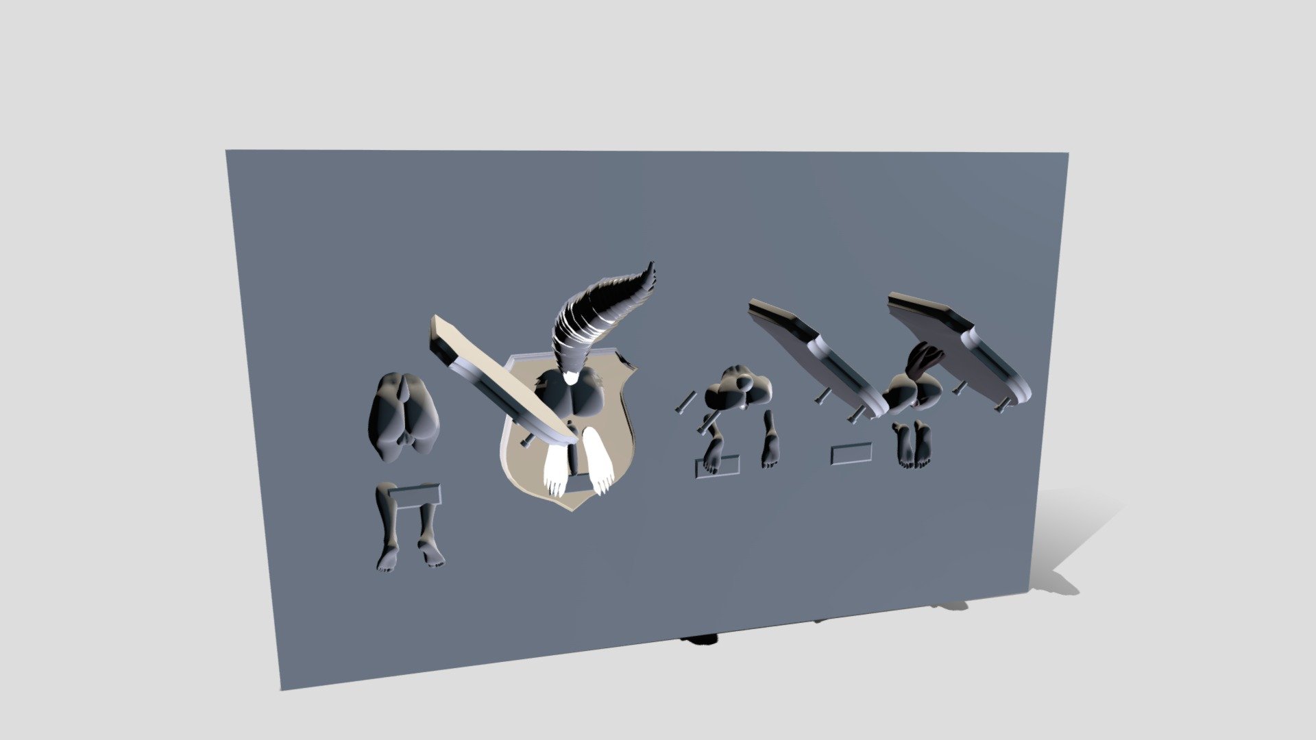 Beastars Trophy Commission - 3D model by Naivejose [2a9edf9] - Sketchfab