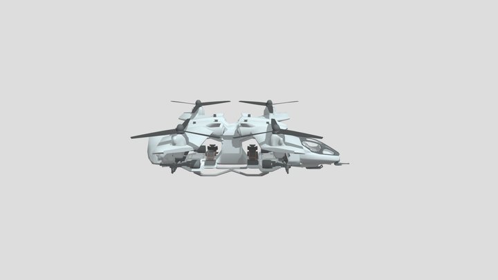 Halo Ship 3D Model