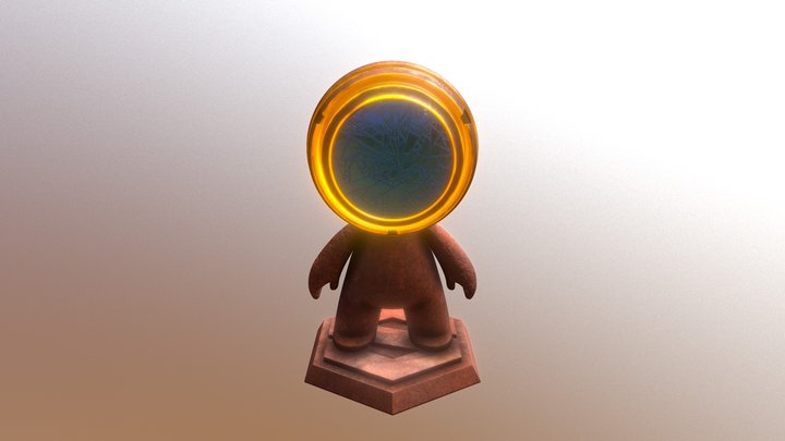 Stained Robot 3D Model
