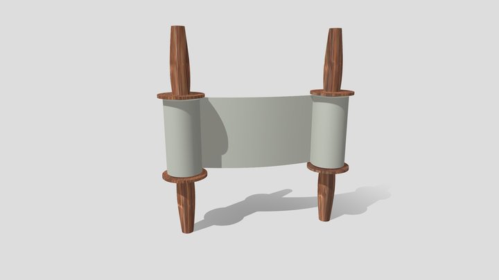 Medieval scrolls 3D Model