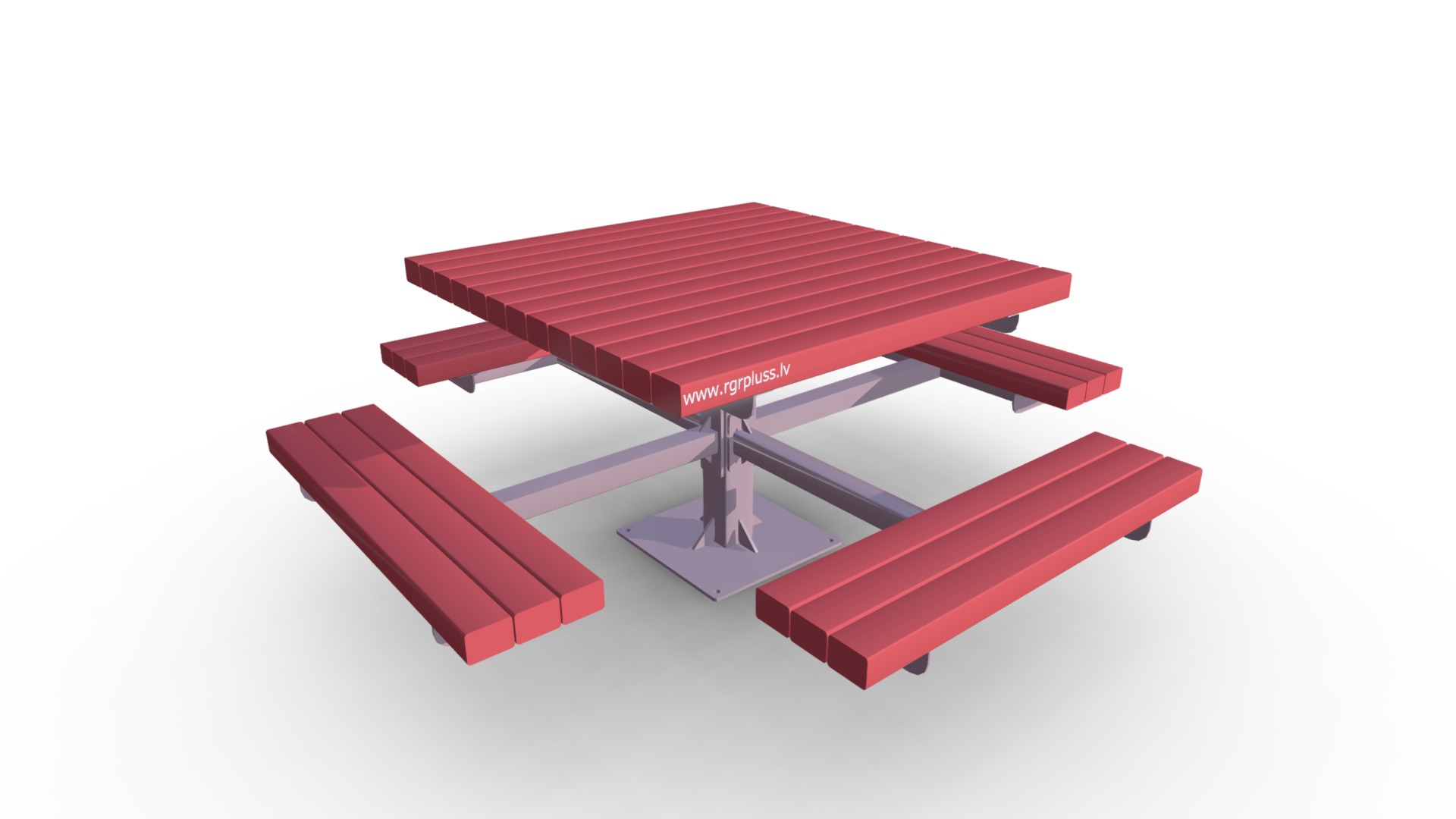 3D model GK-01 - This is a 3D model of the GK-01. The 3D model is about a red and black table.