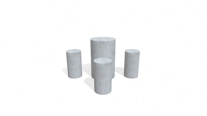 Tecoblock Outdoor Setting 3D Model
