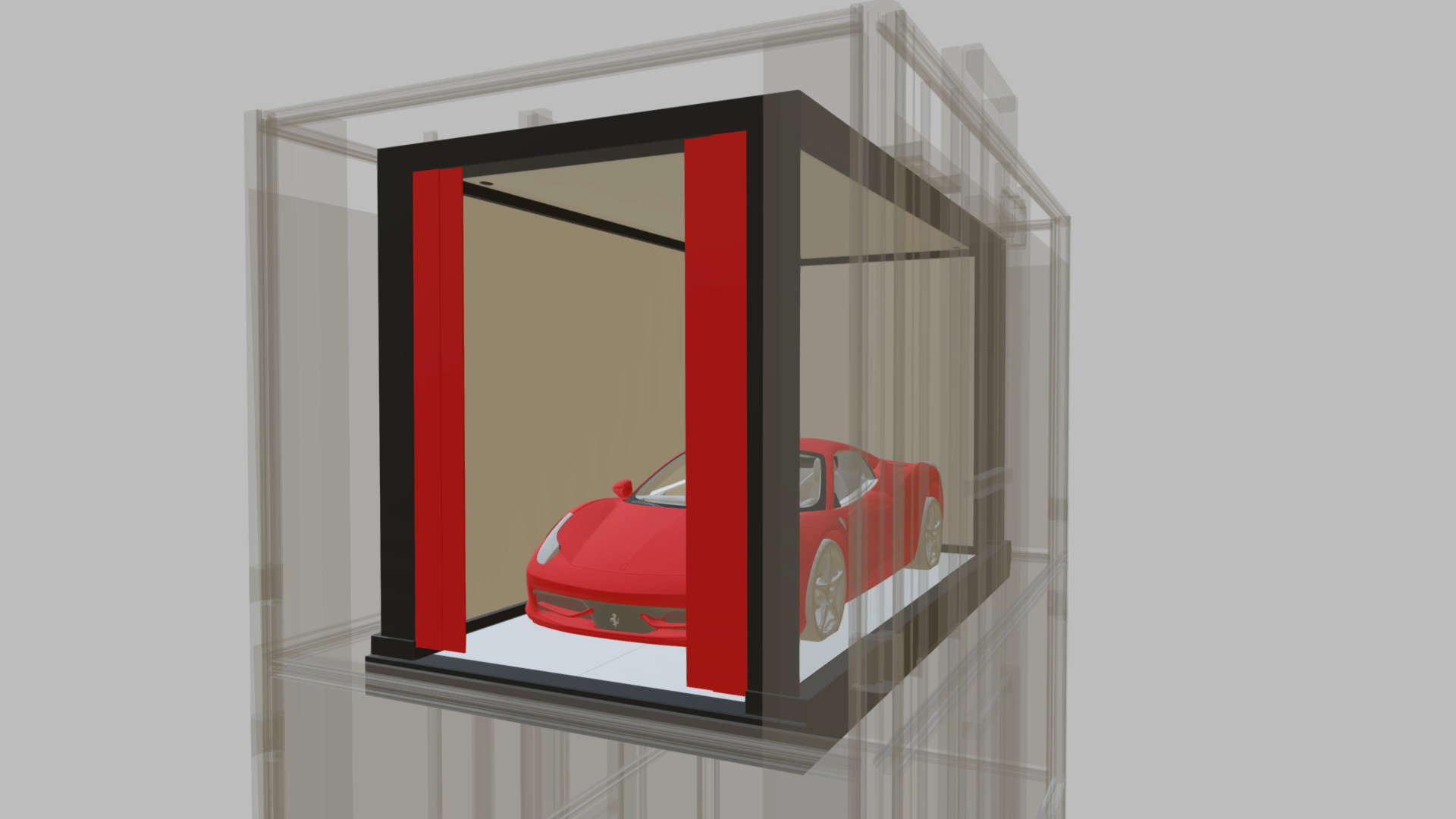 Car Elevator Wall (Arianna - Bleached Oak) - 3D Model By Kairoselevator ...