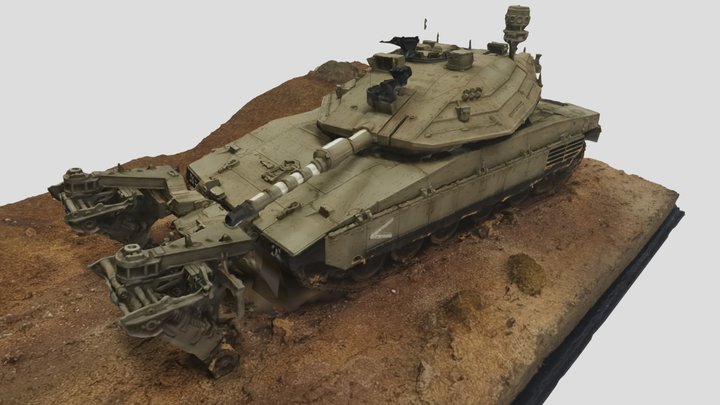 Tank model Merkava 3D Model