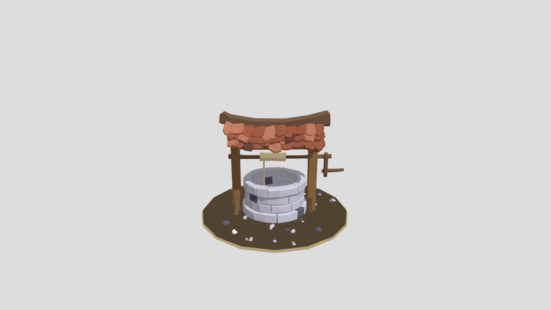 Low Poly Well YT tuts