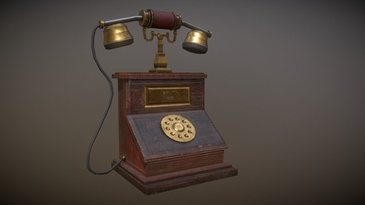 Old Telephone 3D Model