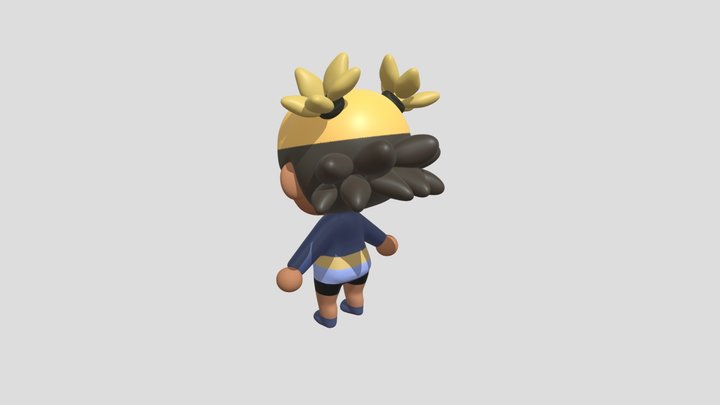 Chibi Aika 3D Model