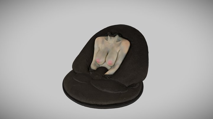 Alina Szapocznikow, Popiersie bez głowy, 1968 3D Model