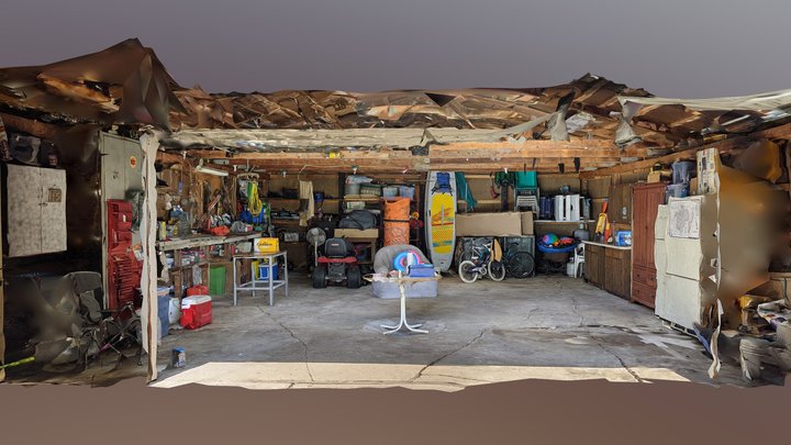 Lake Garage Interior 3D Model
