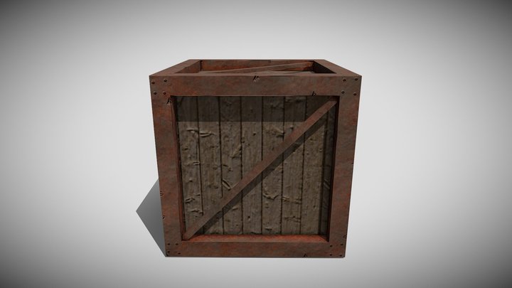 Wood Box 3D Model
