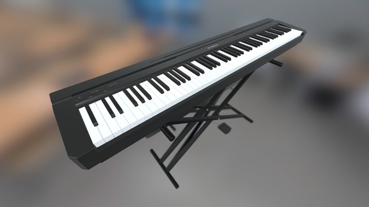 Yamaha Keyboard 3D Model