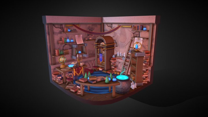 The Wizard's Hovel 3D Model