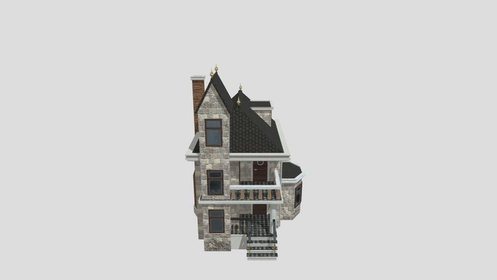 Neo Gothic House 3D Model