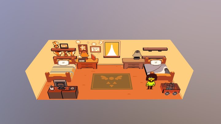 DeltaRune Kris Room 3D Model