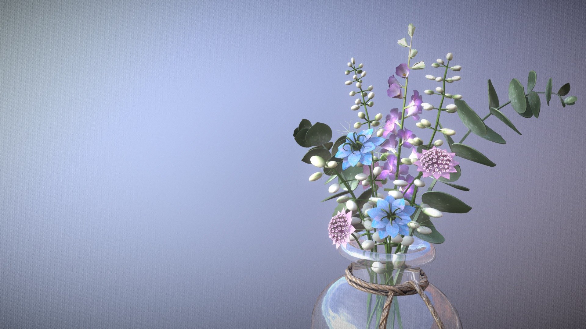 Flowers — Sketchfab embed 3D viewer