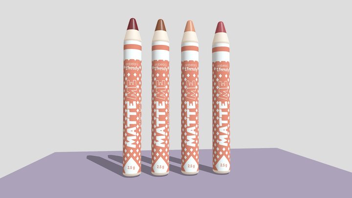 Crayones MATTE Me (360 view) 3D Model