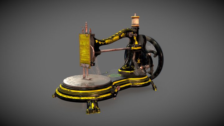 Old Sewing Machine 3D Model
