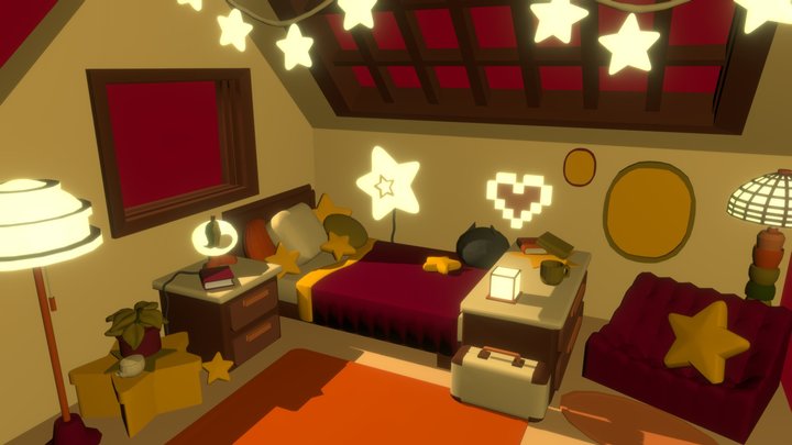 Starroom diorama 3D Model