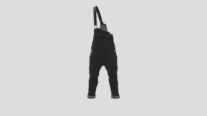 Distressed Overalls 3D Model