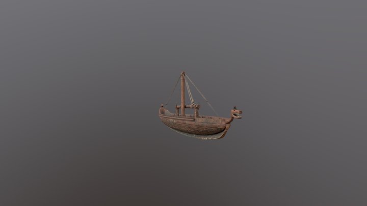 Viking Longboat 3D Model