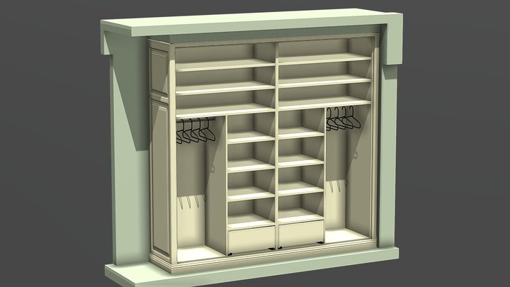 Odints-shk-komn-var2-sogl1-bez-fas 3D Model