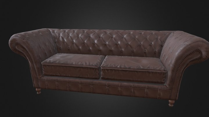 Chesterfield Couch 3D Model