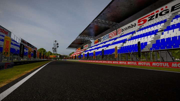 Race Track 3D Model