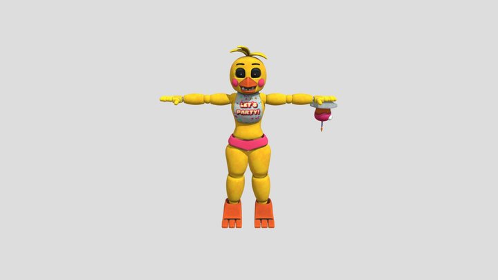 Toy Chica / FNaF AR: Special Delivery 3D Model