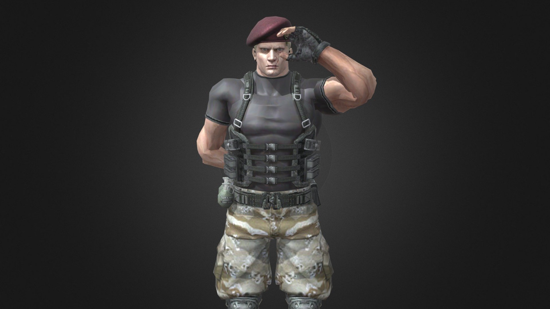 Jack Krauser Mercenaries RE4 3d Model - Download Free 3D model by